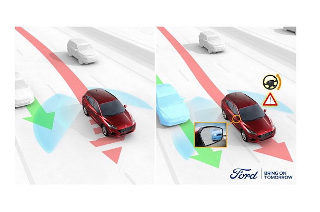 Ford desarrolla un asistente de punto ciego que mueve el volante para evitar maniobras peligrosas