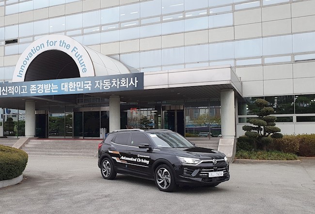 SsangYong inicia las pruebas de su tecnología de vehículo autónomo nivel 3