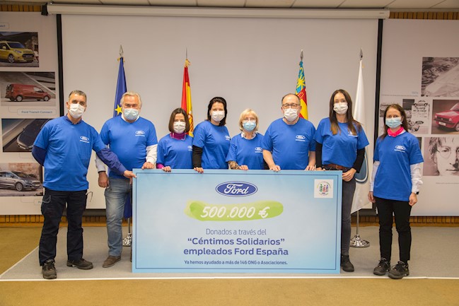 Empleados de Ford España recaudan más de medio millón de euros para ONG