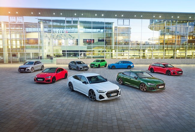 La gama RS de Audi alcanza una cuota del 30,2% en el segmento de vehículos de altas prestaciones