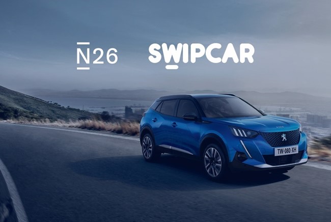 Swipcar se integra en la cartera de servicios del banco móvil N26