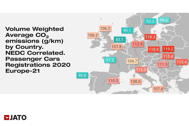 Las emisiones medias de CO2 de los coches nuevos en Europa caen un 12% en 2020