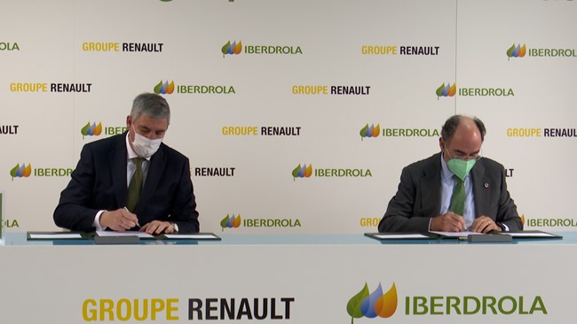 Grupo Renault e Iberdrola sellan una alianza para alcanzar la huella de carbono cero en sus fábricas