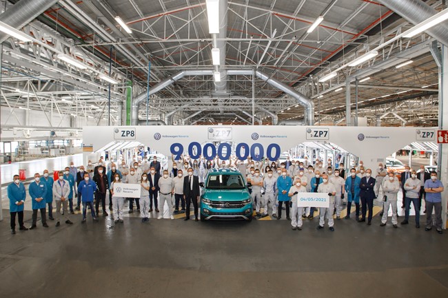 La planta de Volkswagen Navarra fabrica nueve millones de vehículos desde 1965