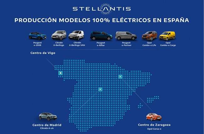El 5% de los automóviles que produce Stellantis en España ya es eléctrico