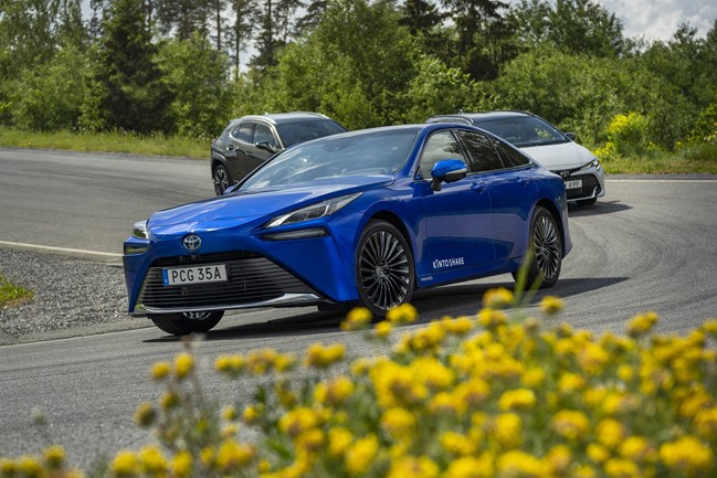 Kinto (Toyota) añade el Mirai de hidrógeno en su flota de vehículos de uso compartido en Suecia