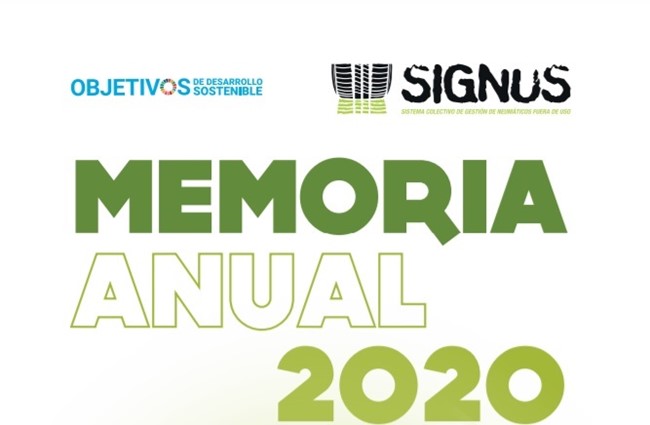 Signus transformó 150.000 toneladas de neumáticos recogidas en España en 2020 en nuevos materiales