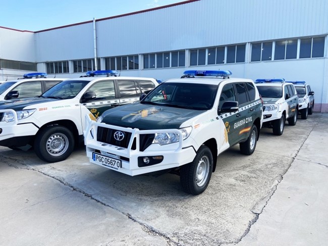 Toyota entrega 73 unidades del Land Cruiser a la Guardia Civil del Campo de Gibraltar