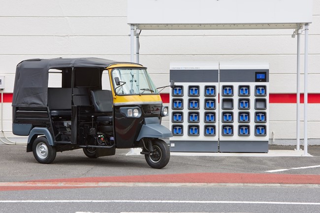 Honda prestará un servicio compartido de baterías para taxis en la India en el primer semestre de 2022