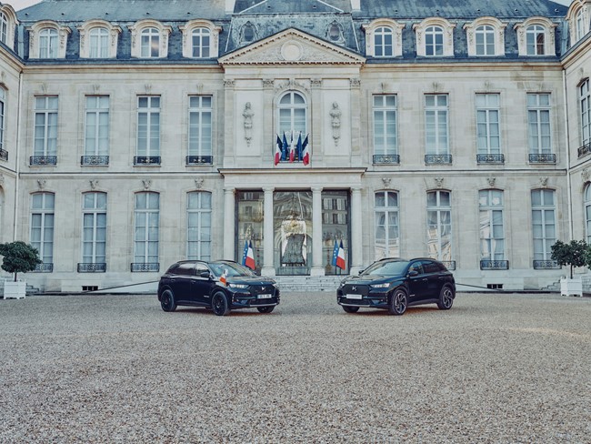 El DS 7 Crossback Élysée, el nuevo DS fabricado para la presidencia de la República francesa