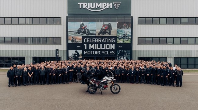 Triumph alcanza un millón de motos fabricadas en su planta de Hinckley (Reino Unido) desde 1990