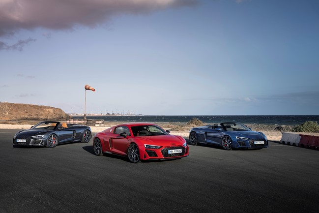 Audi aumenta 30 caballos, hasta 570 caballos, la potencia del R8 V10 performance RWD