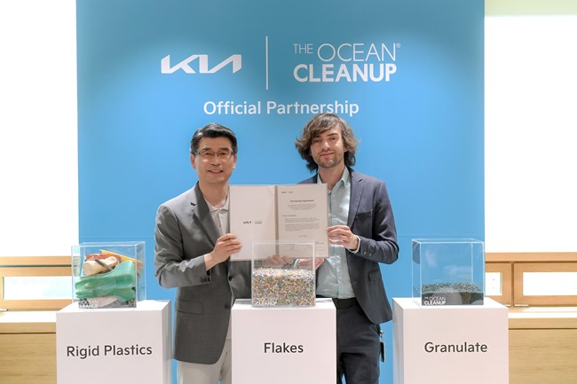 Kia se asocia con The Ocean Cleanup para crear soluciones conjuntas para un futuro más sostenible
