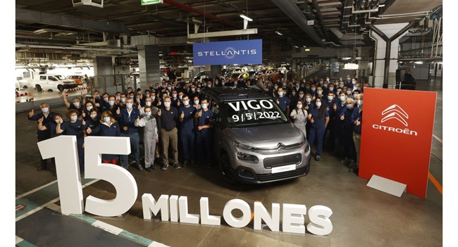 La planta de Stellantis en Vigo alcanza una producción de 15 millones de unidades desde 1958