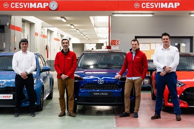 Toyota España colabora con Cesvimap para la formación de sus técnicos en carrocería