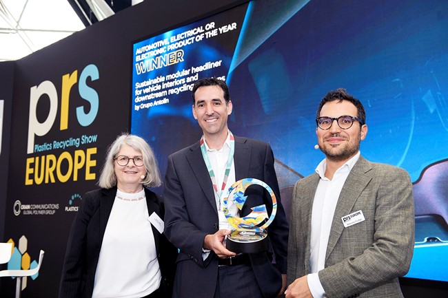 Grupo Antolin gana el Plastics Recycling Award Europe por su techo sostenible interior