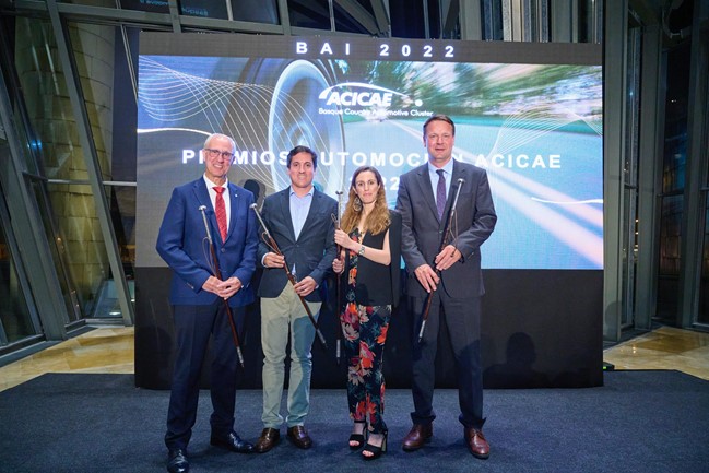 Rheinmetall, Mek Group, Javier Quesada y Europa Press, premios Automocion-Acicae 2022