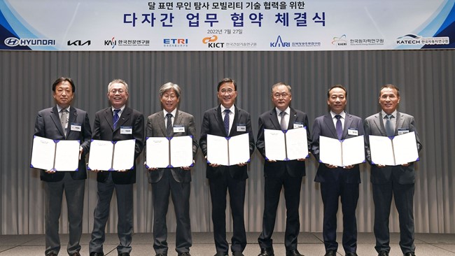 Hyundai y Kia desarrollarán soluciones de movilidad para explorar la superficie lunar