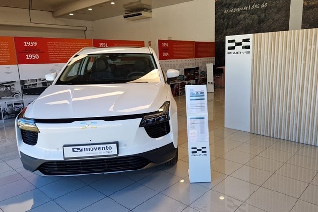Los concesionarios Movento ofrecerán los modelos de la marca de coches eléctricos Aiways en Cataluña