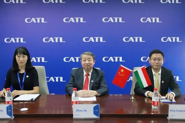 CATL invertirá 7.340 millones en una planta de baterías de 100 GWh en Hungría