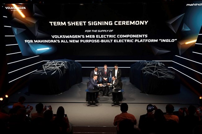 Mahindra utilizará la plataforma MEB de Volkswagen para su próxima generación de vehículos eléctricos