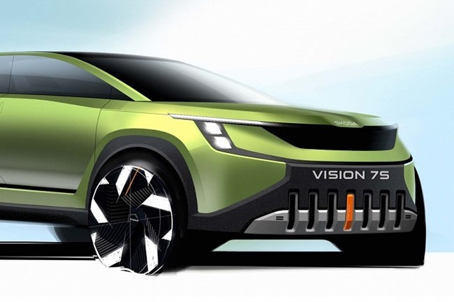 Skoda muestra las primeras imágenes del exterior del 'concept car' Vision 7S