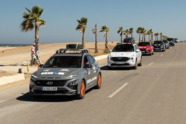La caravana solidaria del 'Desierto de los Niños' realizó casi 2.000 km con cuatro modelos Hyundai