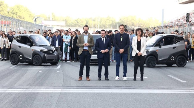 Aragonès, Torrent y Jordà acuden a la presentación del nuevo vehículo eléctrico de Silence
