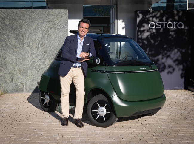 Astara firma con Micro la distribución del eléctrico Microlino en España y Alemania