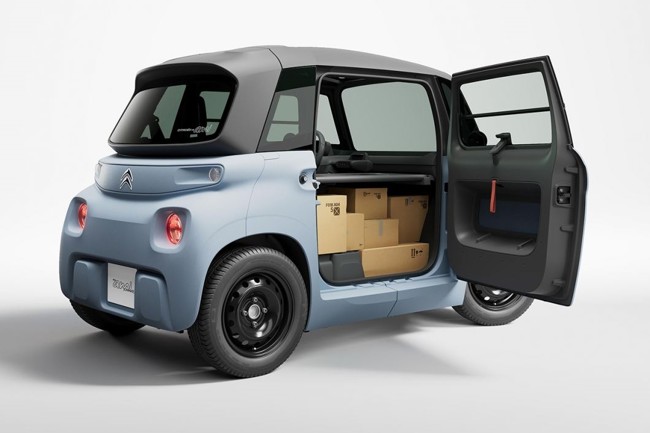 El nuevo Citroën My AMI Cargo ofrece 140 kg de carga y un volumen útil de 400 litros