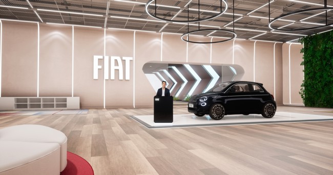 Fiat presenta su sala de exposiciones digital 'Metaverse store' en el CES de las Vegas 2023