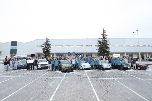 La planta de Landaben alcanza una producción de 9 millones de vehículos de la marca Volkswagen