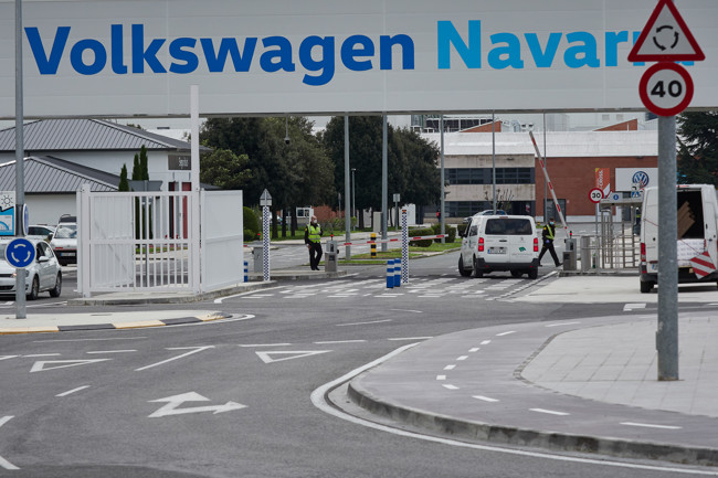 La planta de Volkswagen Navarra parará el próximo viernes debido a la falta de piezas