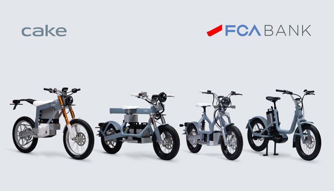 La empresa de motos eléctricas Cake ofrecerá las soluciones de financiación de FCA Bank (Stellantis)