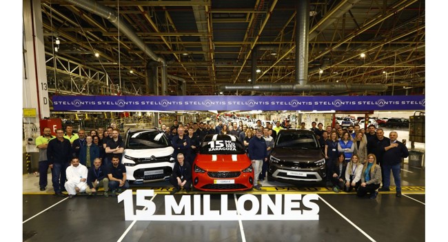 La factoría de Stellantis en Figueruelas (Zaragoza) produce su vehículo 15 millones