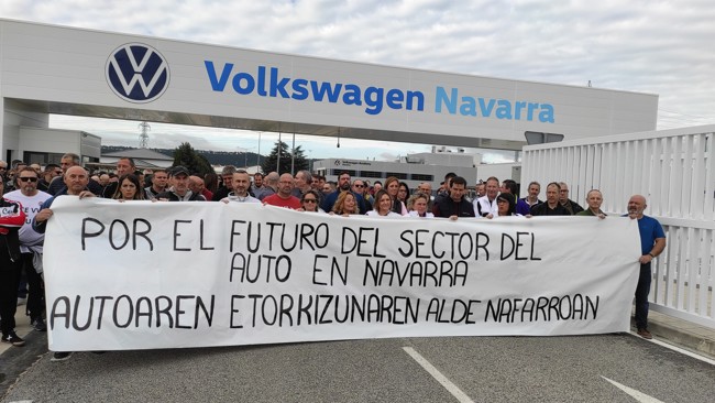 Comités de empresa de automoción piden a Volkswagen que su planta de Navarra siga siendo "estratégica"