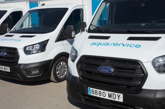 Aquaservice implementará en sus vehículos la herramienta de gestión de flotas de Ford Pro