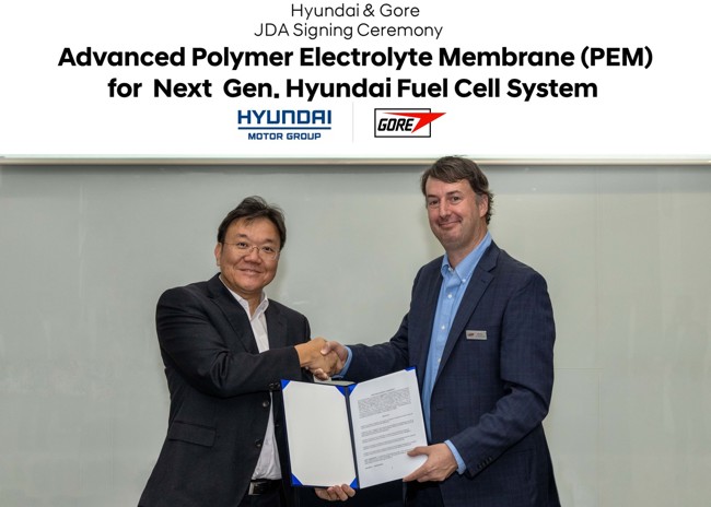 Hyundai y Kia acuerdan con Gore desarrollar membranas electrolíticas poliméricas para pilas de hidrógeno