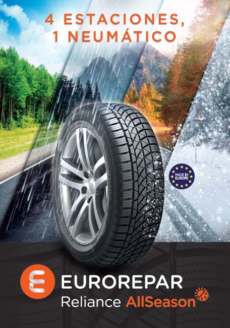 Eurorepar lanza su nuevo neumático 'Reliance AllSeason' con 23 medidas que cubren 80 aplicaciones
