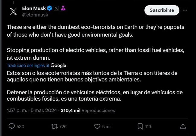 Un presunto ataque incendiario paraliza la planta de Tesla en Alemania
