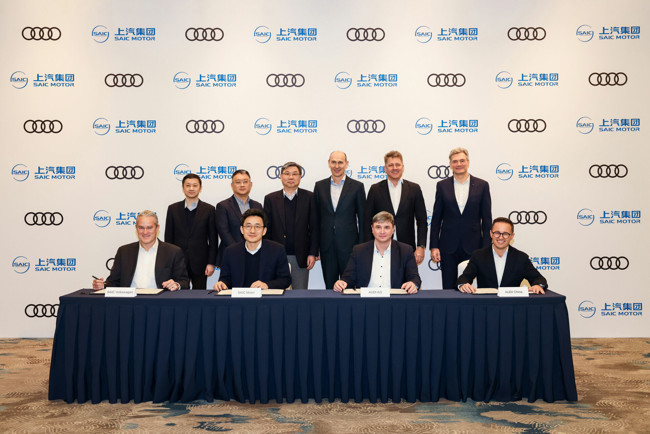 Audi y la china SAIC crean una 'joint venture' para la fabricación de eléctricos que llegarán en 2025