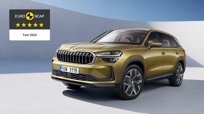 Los Skoda Kodiaq y Superb consiguen las cinco estrellas en la prueba de seguridad Euro NCAP