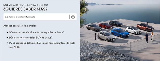 Lexus recurre a la IA para actualizar su web y anticiparse a las necesidades de sus clientes