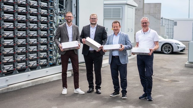 Porsche almacenará la energía de su fábrica en Leizpig (Alemania) con baterías usadas del Taycan