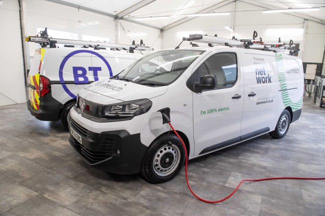 BT Group tendra la flota de vehículos eléctricos más grande del Reino Unido