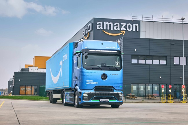 Amazon encarga más de 200 camiones eléctricos, su mayor pedido de camiones eléctricos hasta la fecha