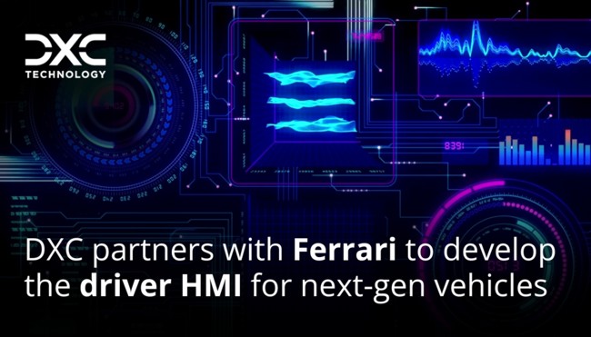 DXC se asocia con Ferrari para desarrollar una nueva interfaz de última generación para sus vehículos