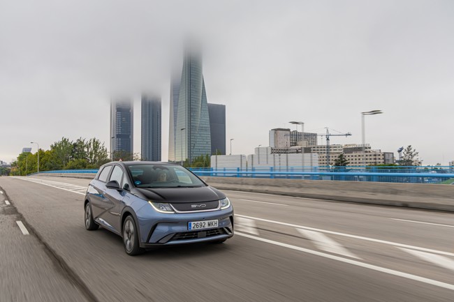 BYD alcanza una cuota del 16% en el segmento de vehículos 100% eléctricos en enero en España