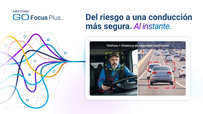 Geotab lanza una cámara de salpicadero con IA que reduce en un 95% las conductas de riesgo al volante
