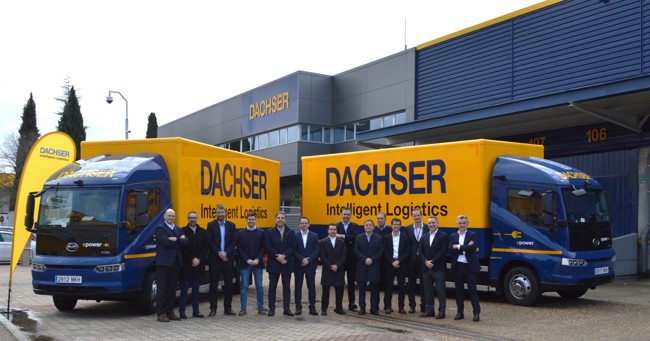 BYD entrega sus primeras unidades de camiones eléctricos a la empresa logística Dachser